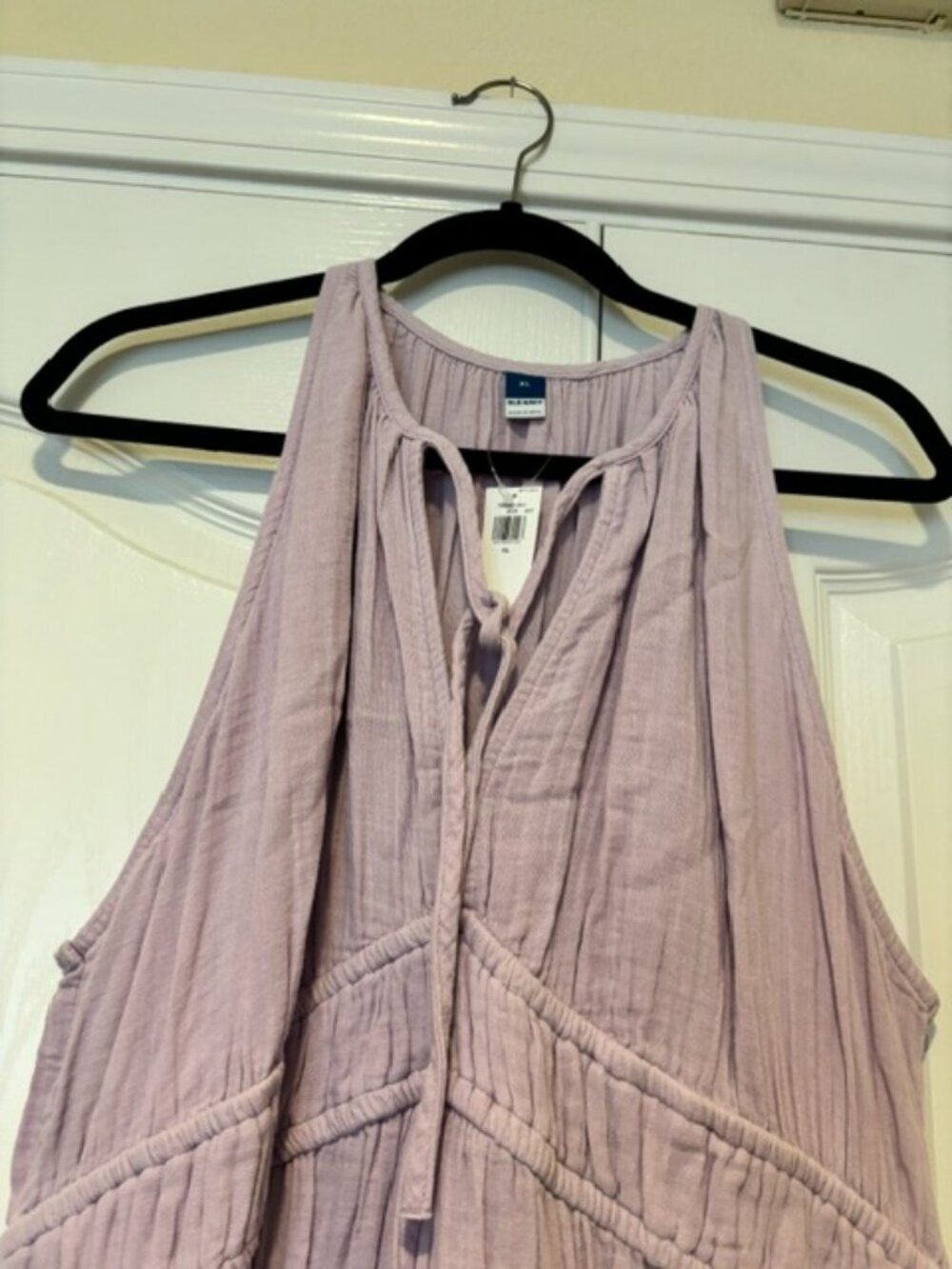 Fit & Flare Crinkle Gauze Maxi Dress XL | VIENNA PURPLE - Picture 2 of 2